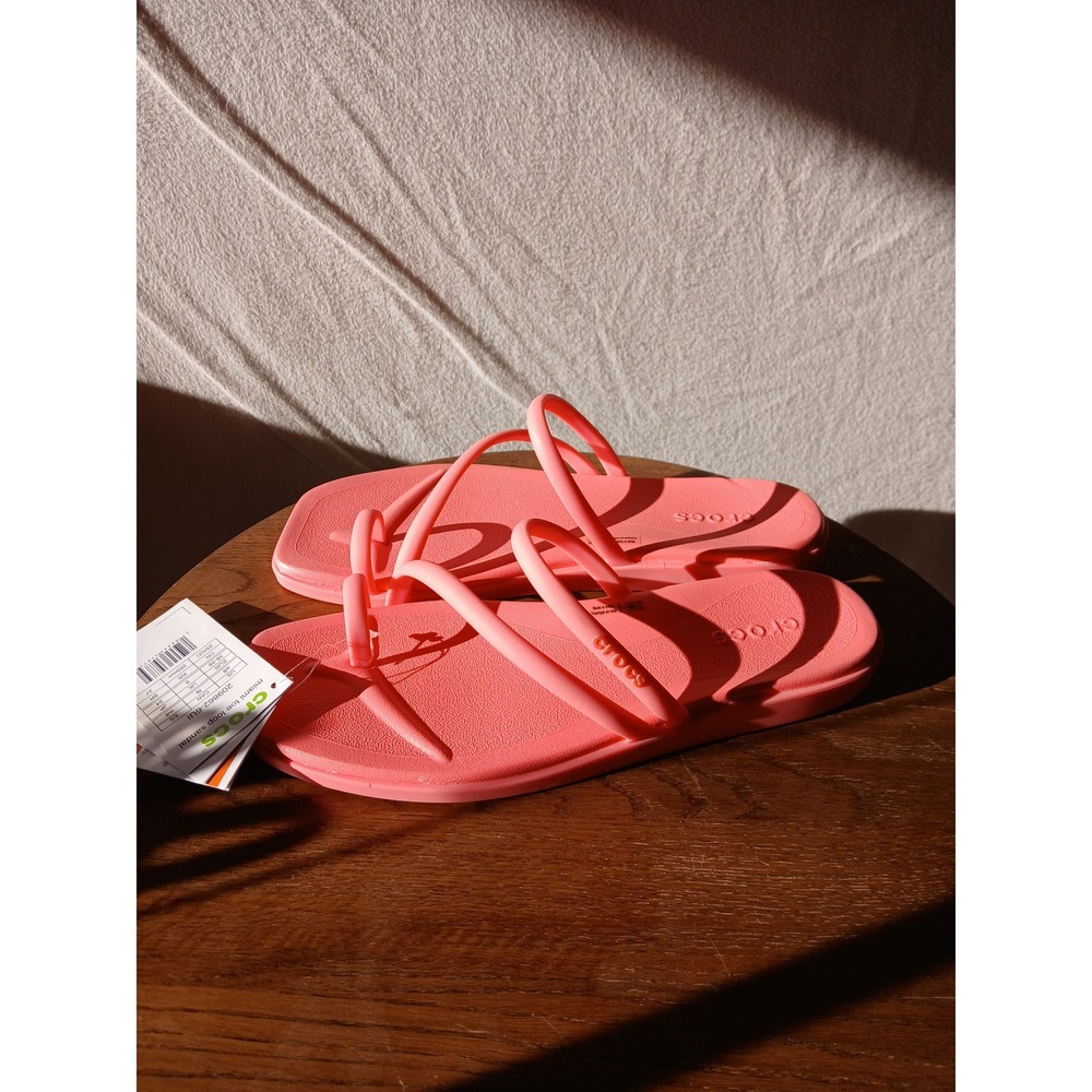 Crocs Miami toe loop sandals hot pink size 8 flip flop - Picture 4 of 6